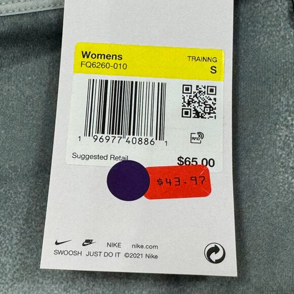 Nike One Womens Athletic Leggings Size Small Green High Rise Full Length Pockets - Picture 12 of 16